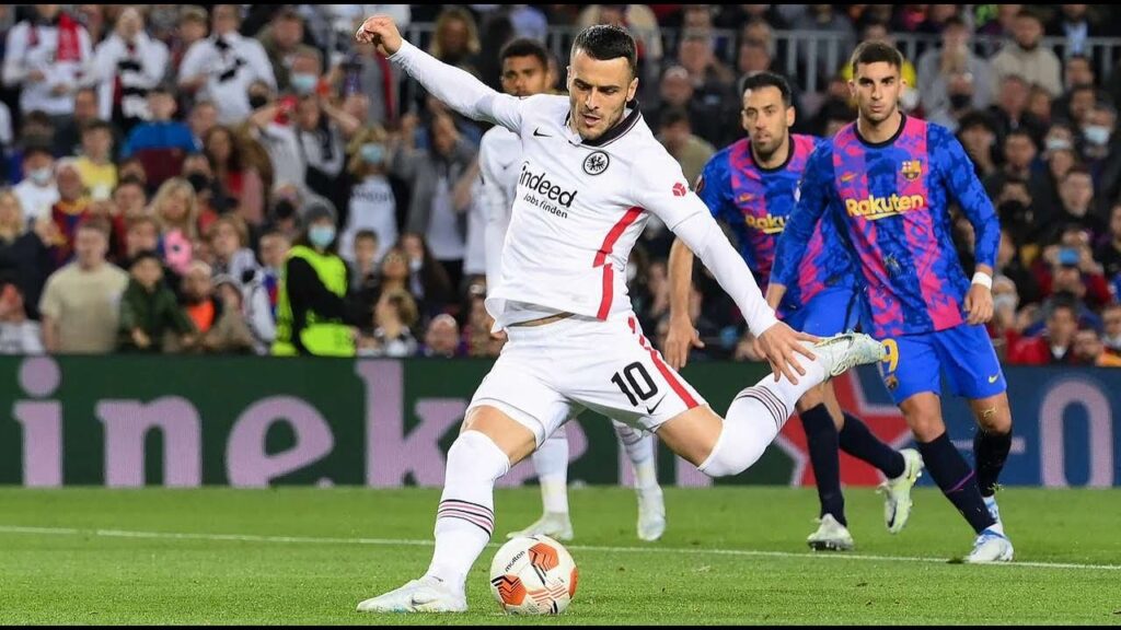Filip Kostić Goal Vs Barcelona | Fc Barcelona - Eintracht Frankfurt 1.3 | Penalty Kick Filip Kostić