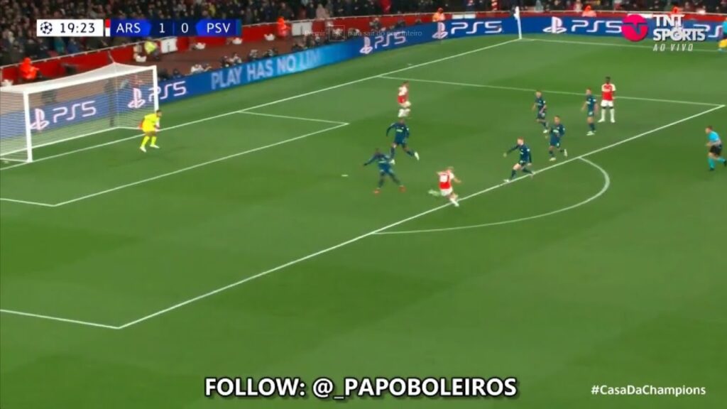 Leandro Trossard Goal | Arsenal vs PSV 2-0 Extended Highlights | UEFA Champions League 2023/24