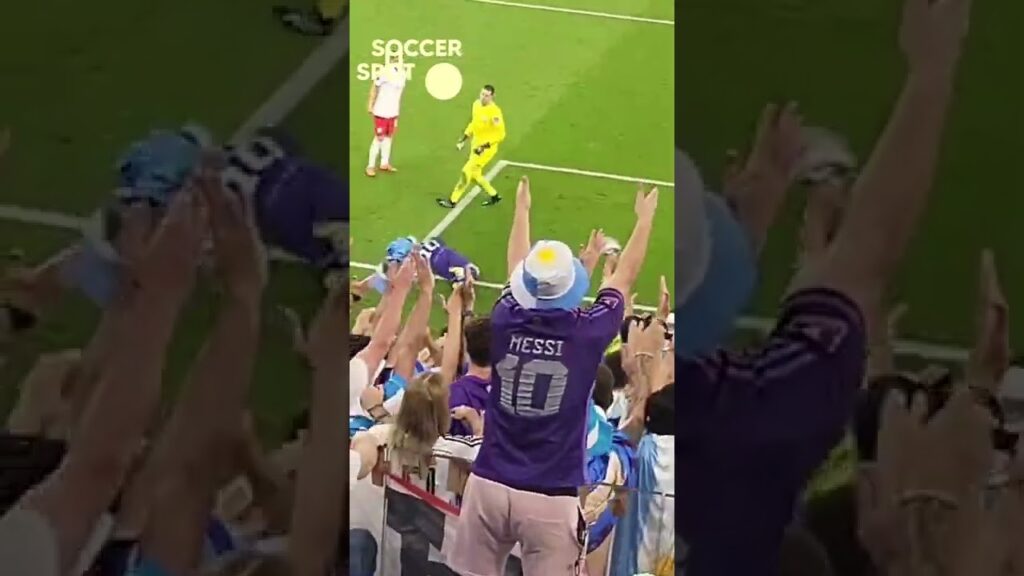 Wojciech Szczesny's reaction when Lionel Messi misses a penalty in Argentina's game against Polland