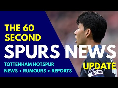THE 60 SECOND SPURS NEWS UPDATE New Contract For Heung-Min Son 손흥민, Udogie "Very Happy!" Richarlison