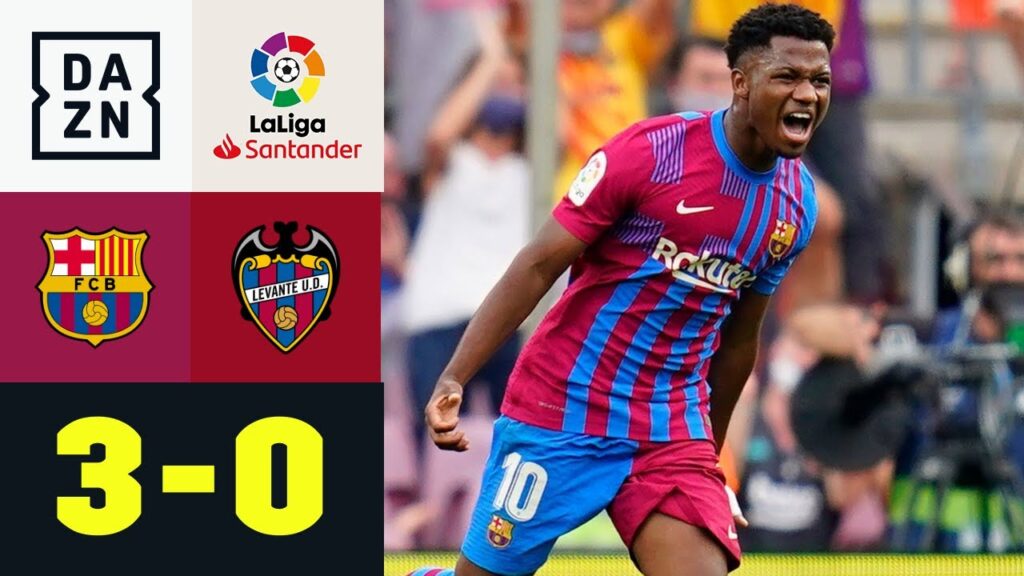 Nach 322 Tagen: Ansu Fati trifft bei Barça-Comeback : FC Barcelona - Levante 3:0 | LaLiga | DAZN