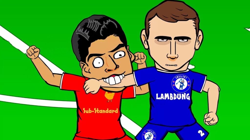😁LUIS SUAREZ BITE😁 by 442oons (Suarez Evra Ivanovic football cartoon) Seven Sins of Suarez