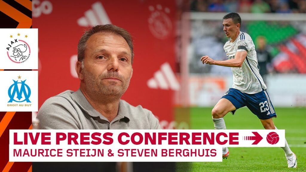 🎙️  LIVE 14:00 | Persconferentie Maurice Steijn & Steven Berghuis voor Ajax - Olympique Marseille