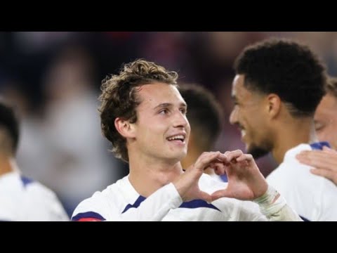 Brenden Aaronson Freekick Goal USA vs Oman International Friendly match 2023