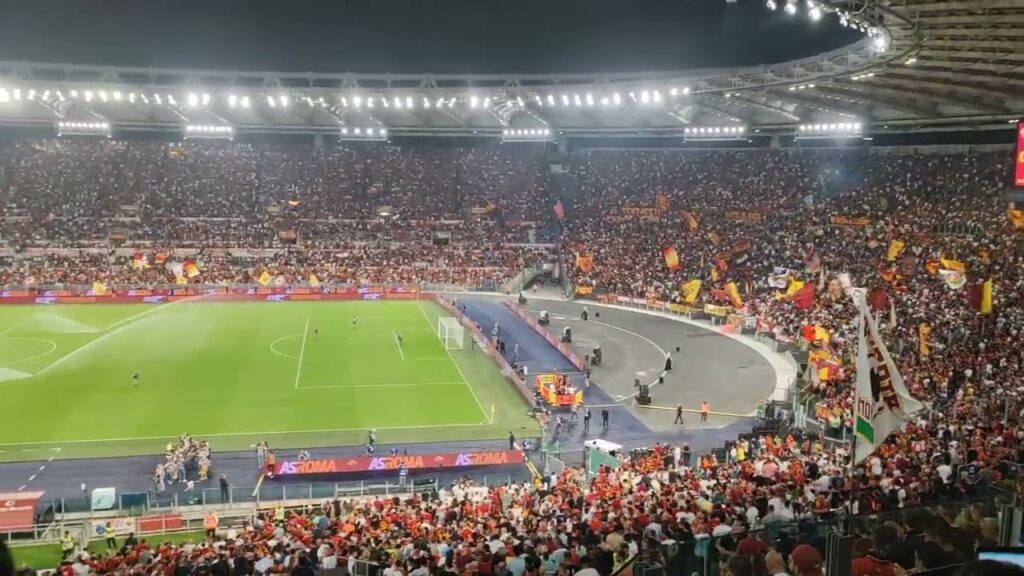 17/09/23 Roma Empoli: applausi di benvenuto per Sardar Azmoun, boato per José Mourinho