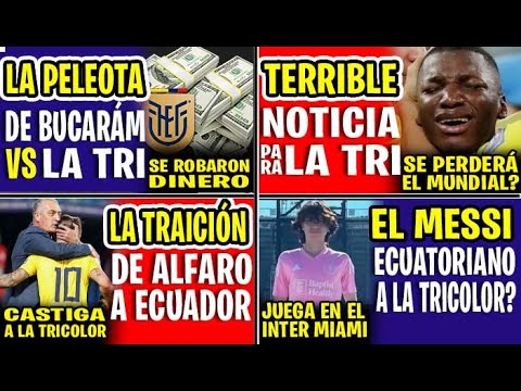 LA PEOR TRAICIÓN! ECUADOR ELIMINADO DEL MUNDIAL X CULPA DE GUSTAVO ALFARO | EL PEOR CASTIGO A LA TRI