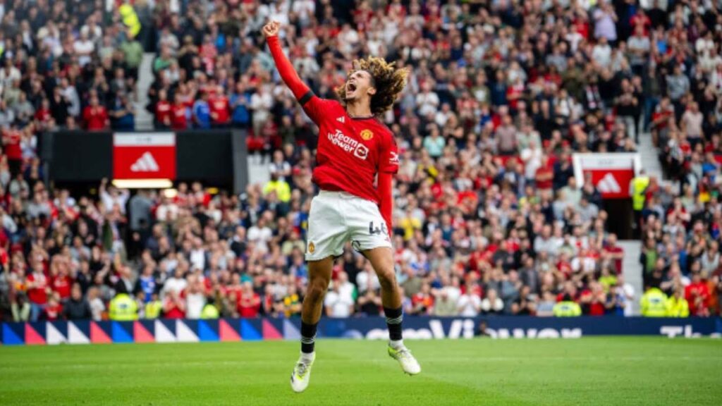 Hannibal Mejbri Gets His First Goal for Manchester United