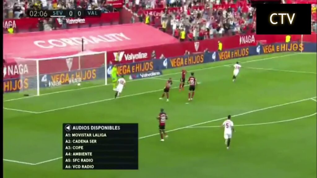 GOL DEL PAPU GOMEZ, (SEVILLA 1-0 VALENCIA)