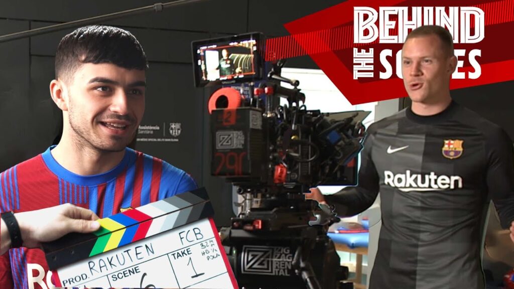 Pedri, Ansu, Alves, Dest & Ter Stegen BEHIND CAMERAS 📽️👀