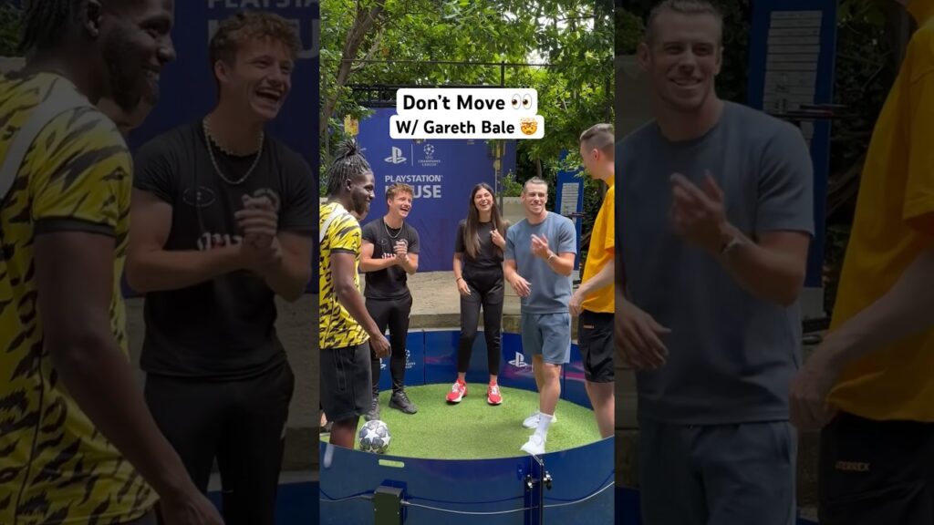 Don’t Move 👀 with Gareth Bale! #streetpanna #football #garethbale