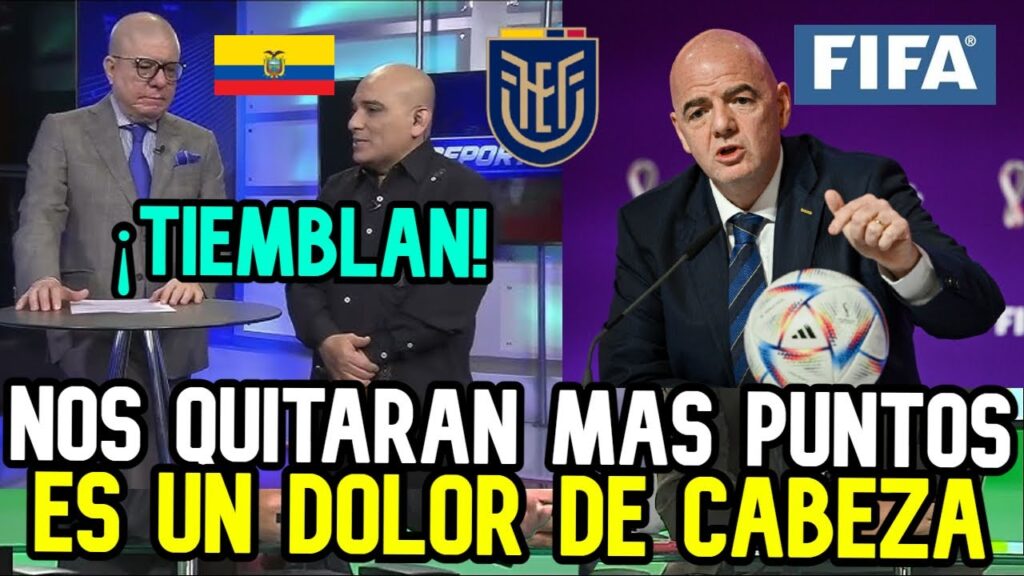 ¡DURA NOTICIA! FIFA HACE TEMBLAR A ECUADOR XQ LE QUITARIA MAS PUNTOS X CULPA DE GUSTAVO ALFARO