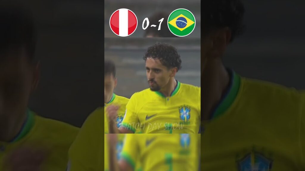 Marquinhos Goal & Neymar Assist 💥 Brazil vs Peru 1-0 2023 #shorts #football #highlights