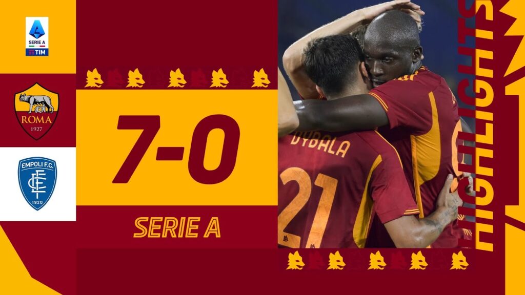 IL PRIMO GOL DI LUKAKU! | ROMA 7-0 EMPOLI | Serie A Highlights IL PRIMO GOL DI LUKAKU! | ROMA 7-0 EMPOLI | Serie A Highlights
