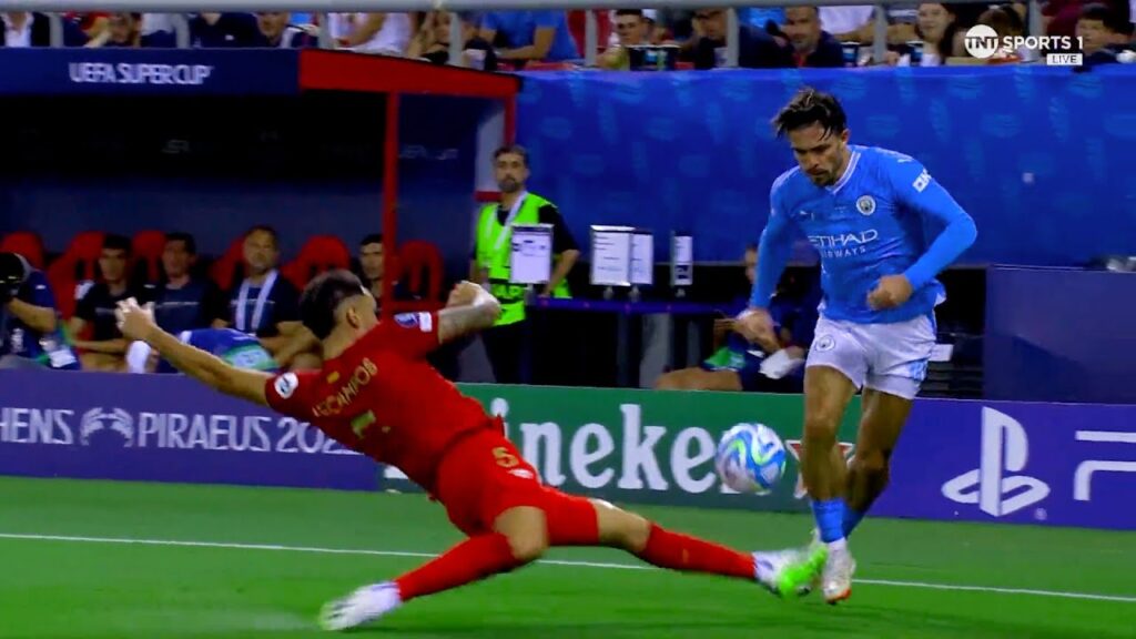 Jack Grealish is Scary on The Left Flank vs Sevilla