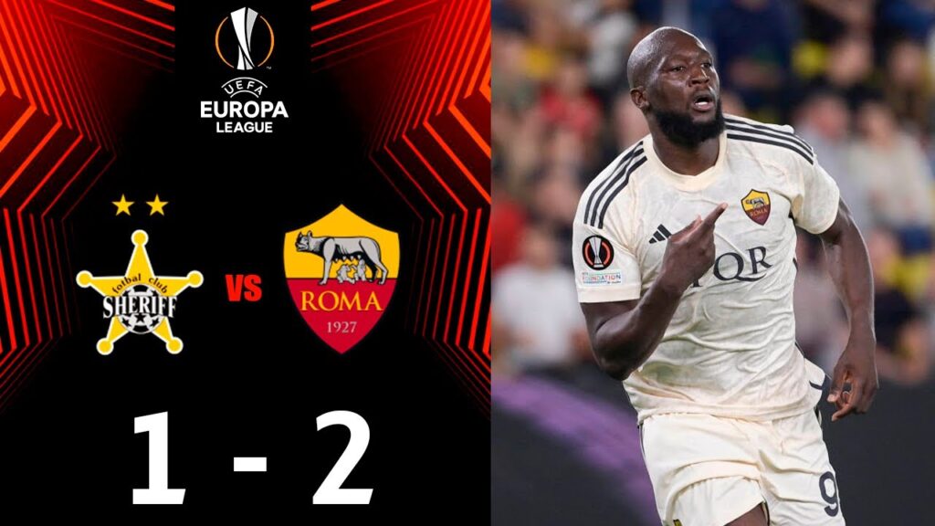 gol de Romelu Lukaku oggi | Sheriff vs Roma 1-2 Extended Highlights | UEFA Europa League 2023-24 gol de Romelu Lukaku oggi | Sheriff vs Roma 1-2 Extended Highlights | UEFA Europa League 2023-24