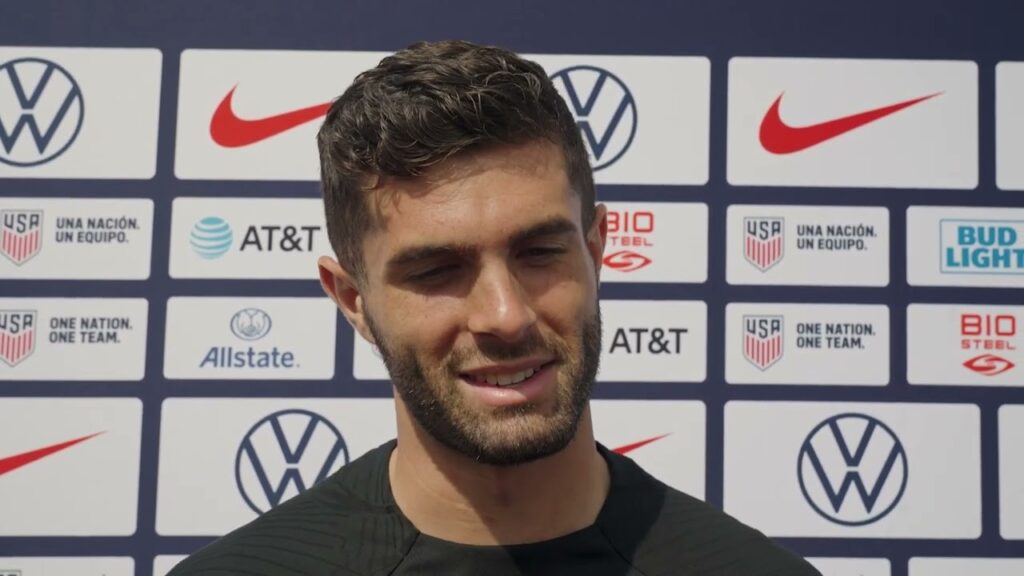 USMNT forward CHRISTIAN PULISIC ahead their game vs. Uzbekistan in St. Louis