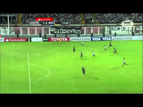 Boca 0 - Zamora 1 Gol John Murillo / Copa Libertadores 2015