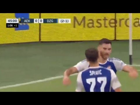 AEK Athens vs Dinamo Zagreb (2-2) Josip Šutalo Goal, Results and Extended Highlights 2023.