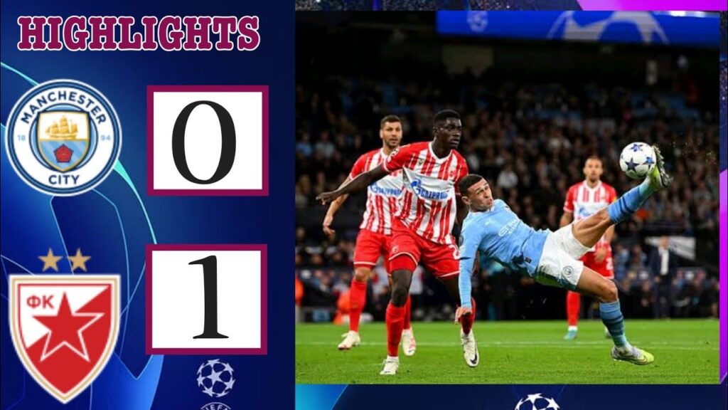 Osman Bukari Goal! Manchester City vs Crvena Zvezda 0-1 | Goal Highlights UEFA Champions League