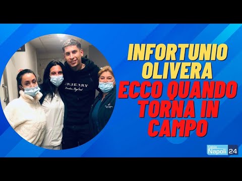 Infortunio Olivera, diagnosi e tempi di recupero: contatto Napoli-Uruguay
