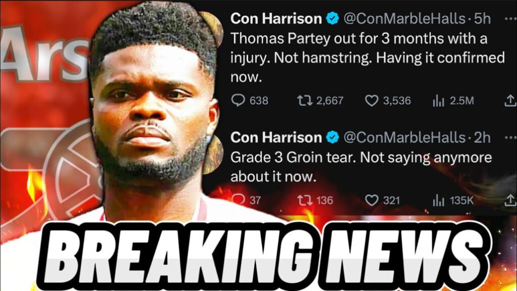 BREAKING NEWS: THOMAS PARTEY INJURED