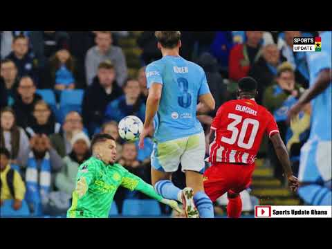 Osman Bukari's goal vs Man City in UEFA Champions League | Man City 3:1 Red Star Belgrade