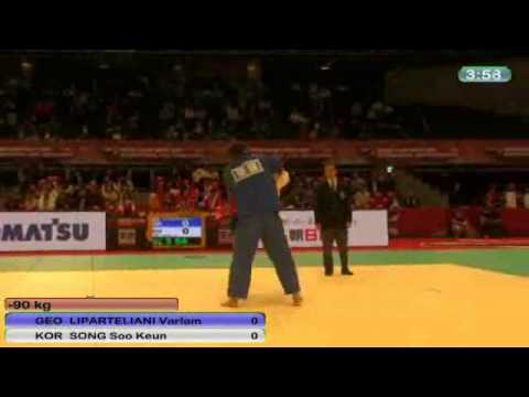 Judo Grand Slam Tokio 2010: -90kg Liparteliami Varlam (GEO) - Song, Soo Keun (KOR)