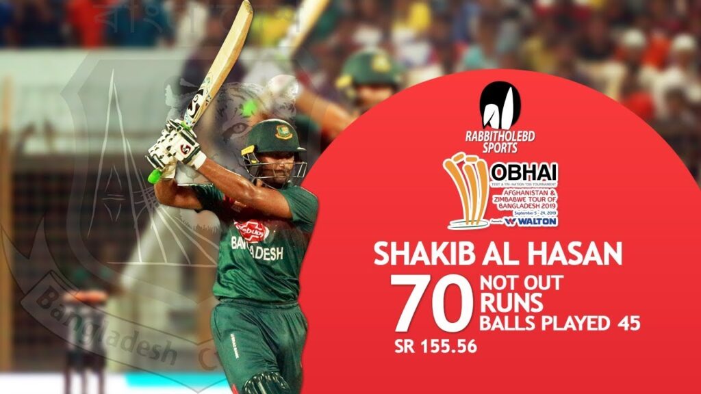 Shakib Al Hasan's 70 runs Against Afghanistan | 6th T20 | Bangladesh Tri-Series 2019
