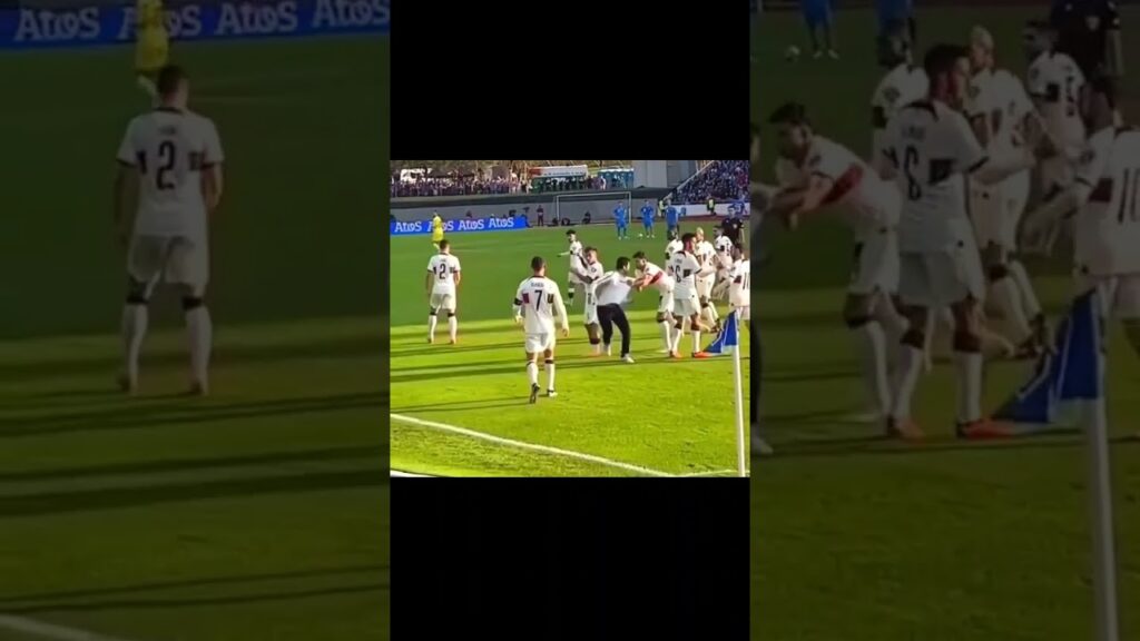 Ruben Dias is sometimes Cristiano Ronaldo's bodyguard😁👀#viral #youtubeshorts #football