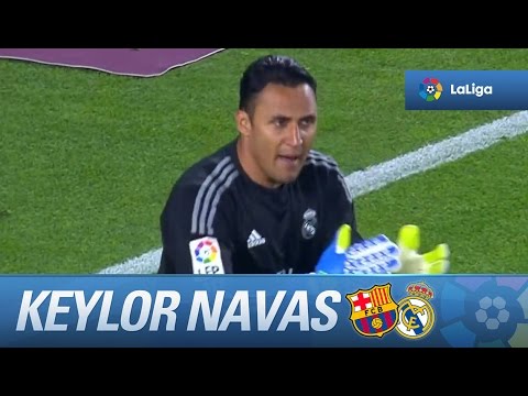 Remate de Messi a la escuadra y paradón de Keylor Navas