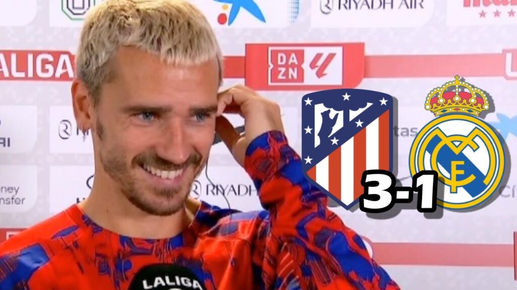 LA REACCION DE ANTOINE GRIEZMANN TRAS GOL Y VICTORIA ATLETICO DE MADRID 3-1 REAL MADRID