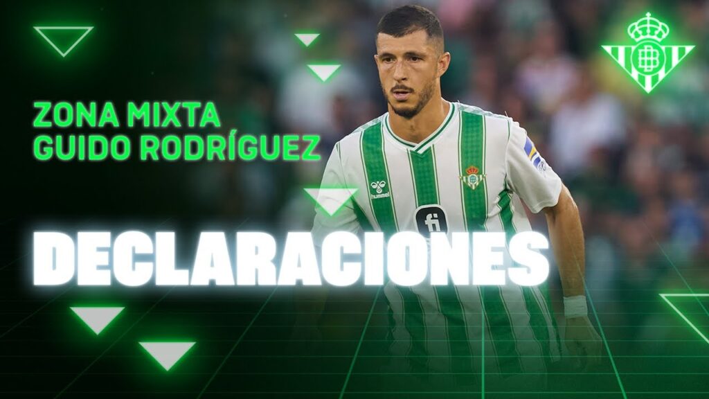 Zona mixta de Guido Rodríguez tras el #RealBetisCádiz 📼▶ | Real BETIS Balompié