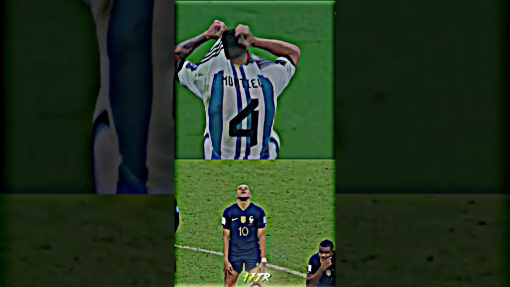 Mbappe react montiel goal