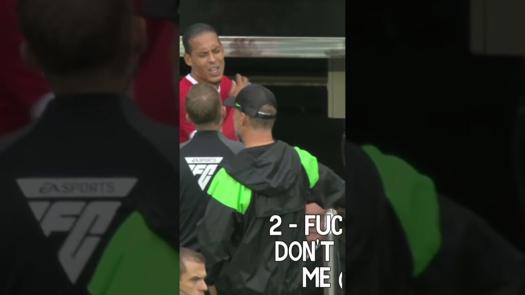 Virgil Van Dijk insult Referee after Red Card 🤯 #vandijk #virgilvandijk #liverpool