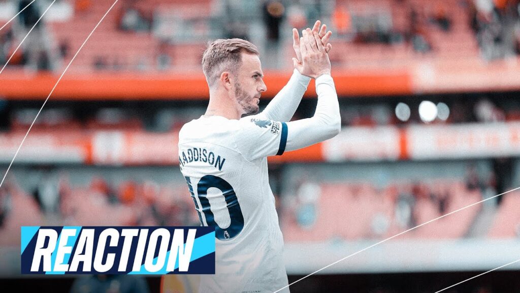 JAMES MADDISON REACTION AFTER NORTH LONDON DERBY DRAW // ARSENAL 2-2 TOTTENHAM HOTSPUR