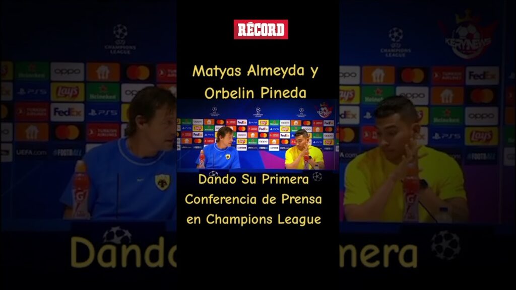 Le da MIEDO hablar en INGLÉS a Orbelín en Champions 😳😂😂 #OrbelínPineda #Almeyda #ChampionsLeague