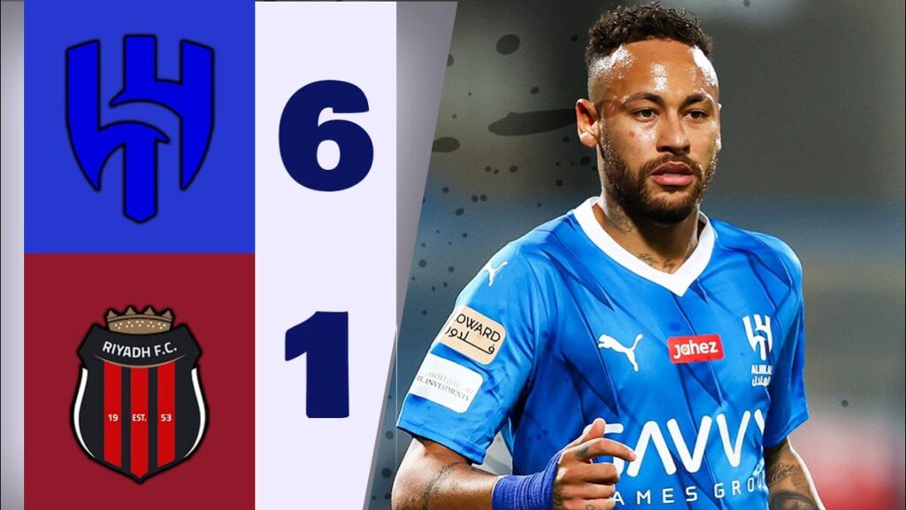 Neymar Debut & Highlights | Al Hilal vs Al Riyadh 6-1 ( All Goals & Highlights 2023 )