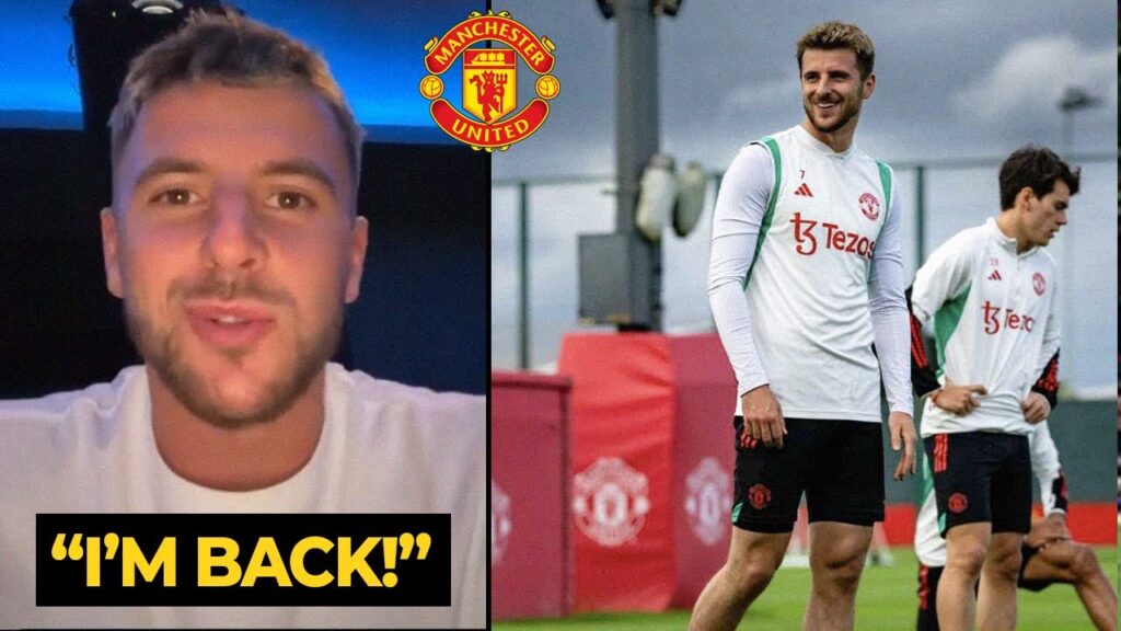 🔥 Mason Mount reaction after his comeback with Sofyan Amrabat to Manchester United training today