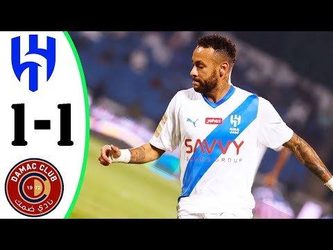 Al Hilal VS Damac (1-1) Full Match Highlights & Goals | Saudi Pro League 2023-24|Tikfootball