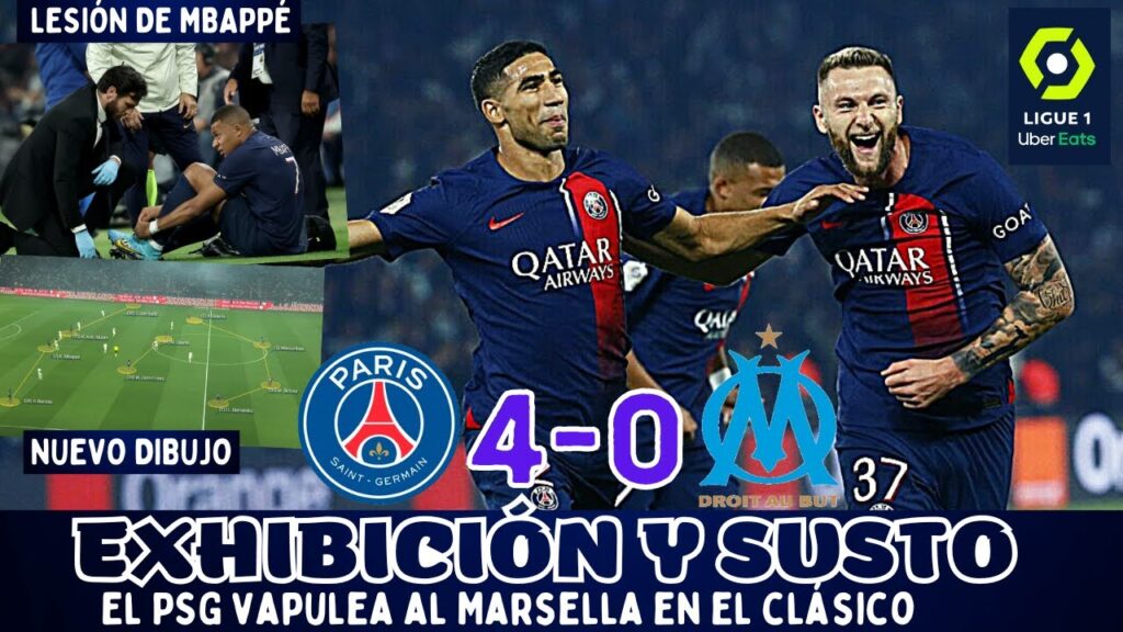 MBAPPÉ SE LESIONA, LUIS ENRIQUE CAMBIA EL ESQUEMA Y EL PSG DESTROZA AL MARSELLA. EL ANÁLISIS
