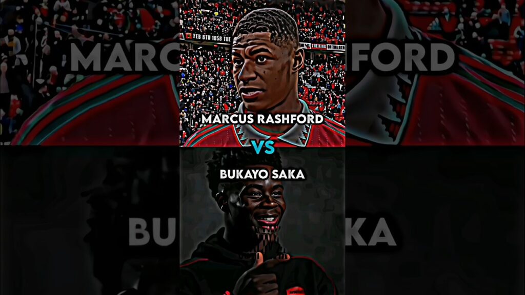 Marcus Rashford 🥶 vs Bukayo Saka 💫 || Saka vs Rashford 😈🔥 - #shorts #trending #fyp #football