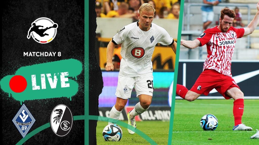 LIVE 🔴 Waldhof Mannheim vs. SC Freiburg II | 3rd Division 2023/24