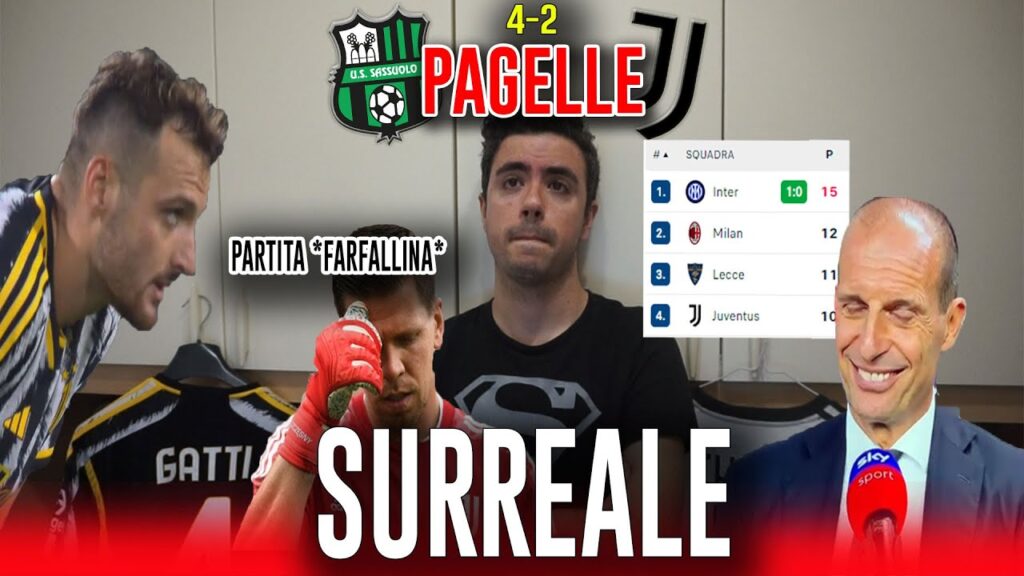 ALEX SANDRO ERA IL PROBLEMA? ALLEGRI A -5 DALL'INTER... Sassuolo Juventus 4-2 | Pagelle