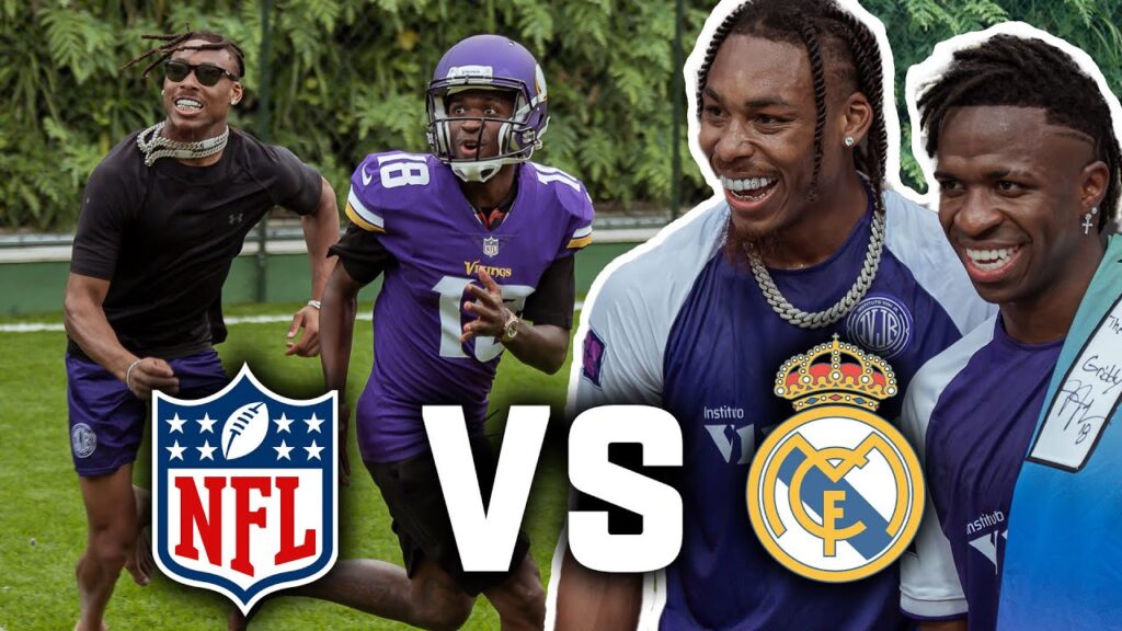 Justin Jefferson vs. Soccer Super Star Vini Jr. In Ultimate Skills Challenge🏈⚽️