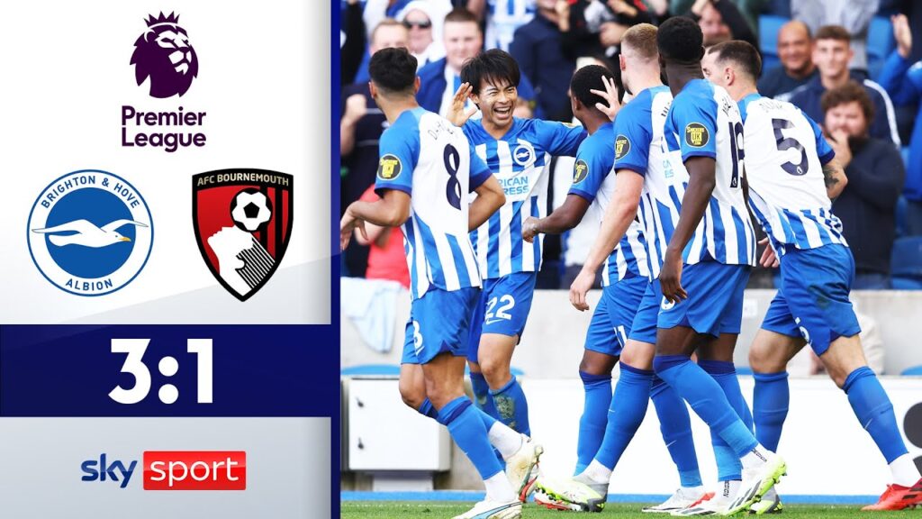 Mitoma-Doppelpack - Brighton bleibt in Top 3 | Brighton - AFC Bournemouth | Highlights - EPL 23/24