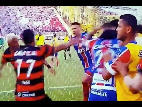 Vitoria vs Bahia Fight!!!!! Have you ever seen a match with Ten red cards and eight yellows?
