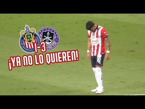 ALEXIS VEGA NUEVAMENTE ES ABUCHEADO POR LA AFICIÓN | CHIVAS VS MAZATLÁN 1-3