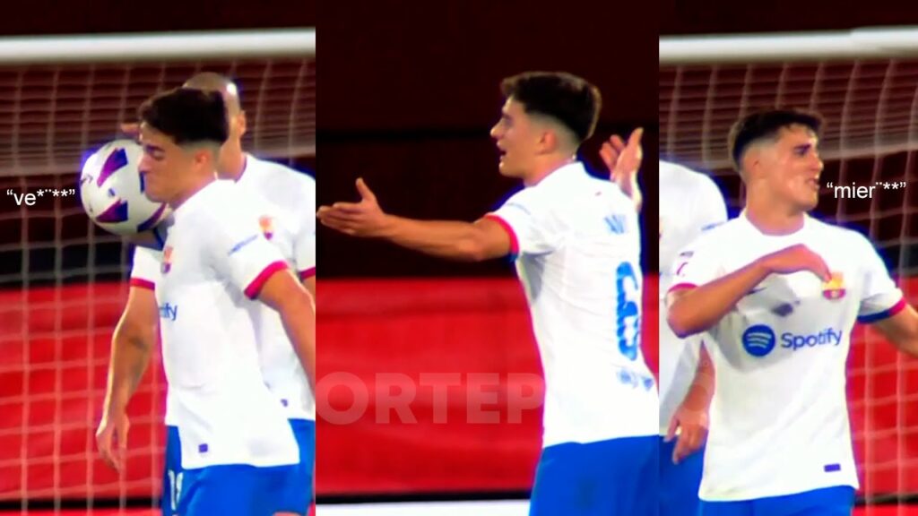 El Pitbull Gavi no pudo disimular su cabreo con el equipo