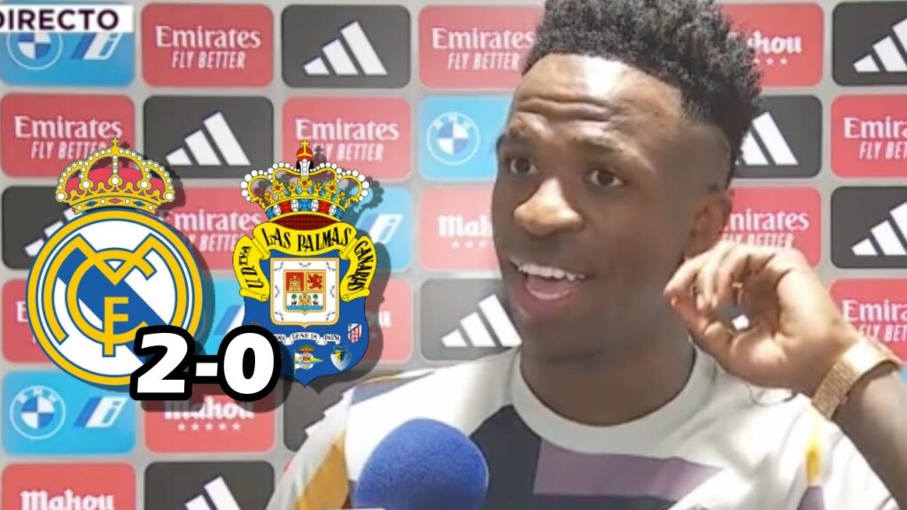 LA REACCION DE VINICIUS JR TRAS LA VICTORIA REAL MADRID 2-0 LAS PALMAS