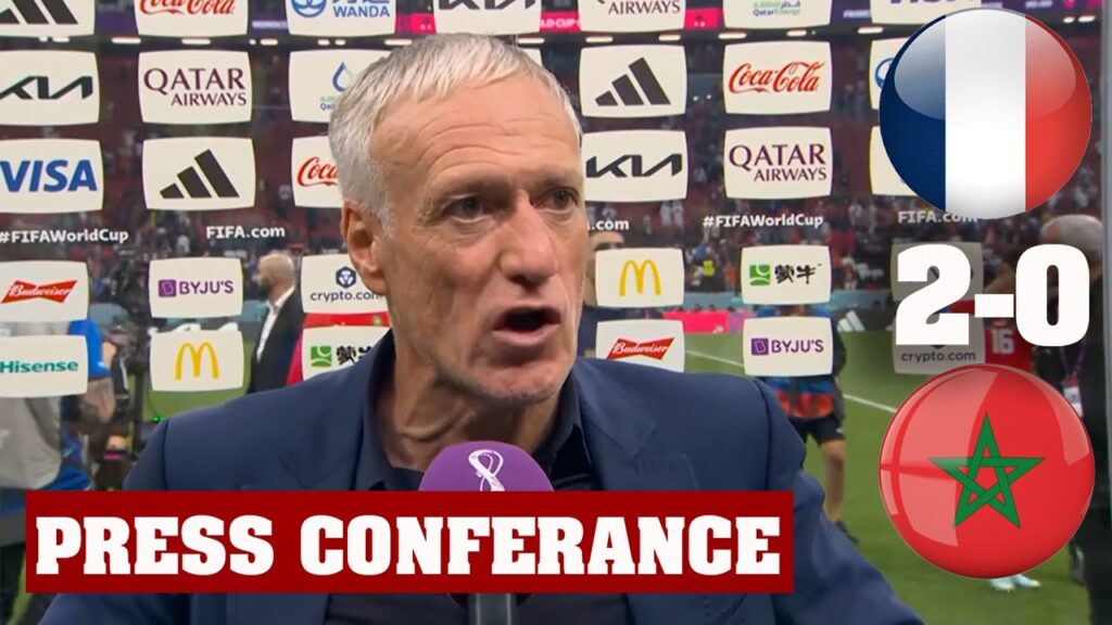 Didier Deschamps France vs Morocco 2-0 France advance to World Cup FINAL! 🏆🇫🇷🇲🇦🗨️